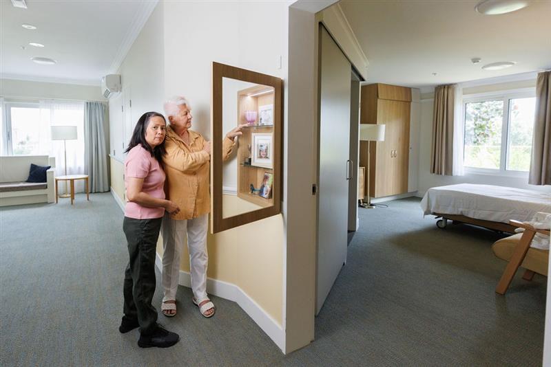 memory box outside residents room